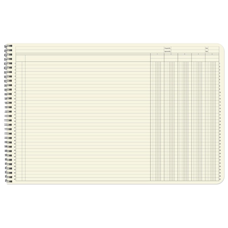 BookFactory Accounting Ledger Notebook/Large 5 Column Accounting Ledger Columnar (Five
