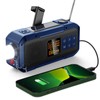 Emergency Weather Radio with IPX5 Waterproof Portable Bluetooth Speaker,USB-C Solar
