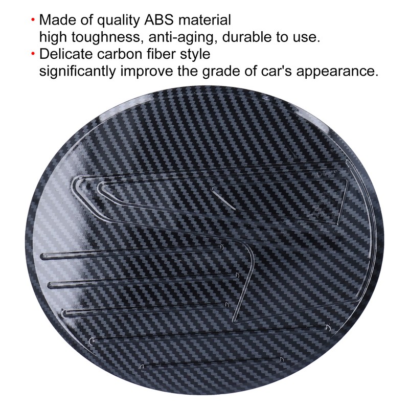 Fuel Tank Cover Trim Gas Cap Lid Carbon Fiber Style