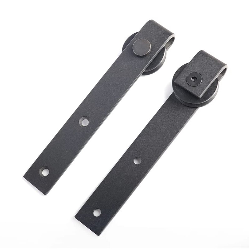 3FT Iron Mini Cabinet Sliding Barn Door Hardware-Sturdy&Smoothly-J Shape Hanger