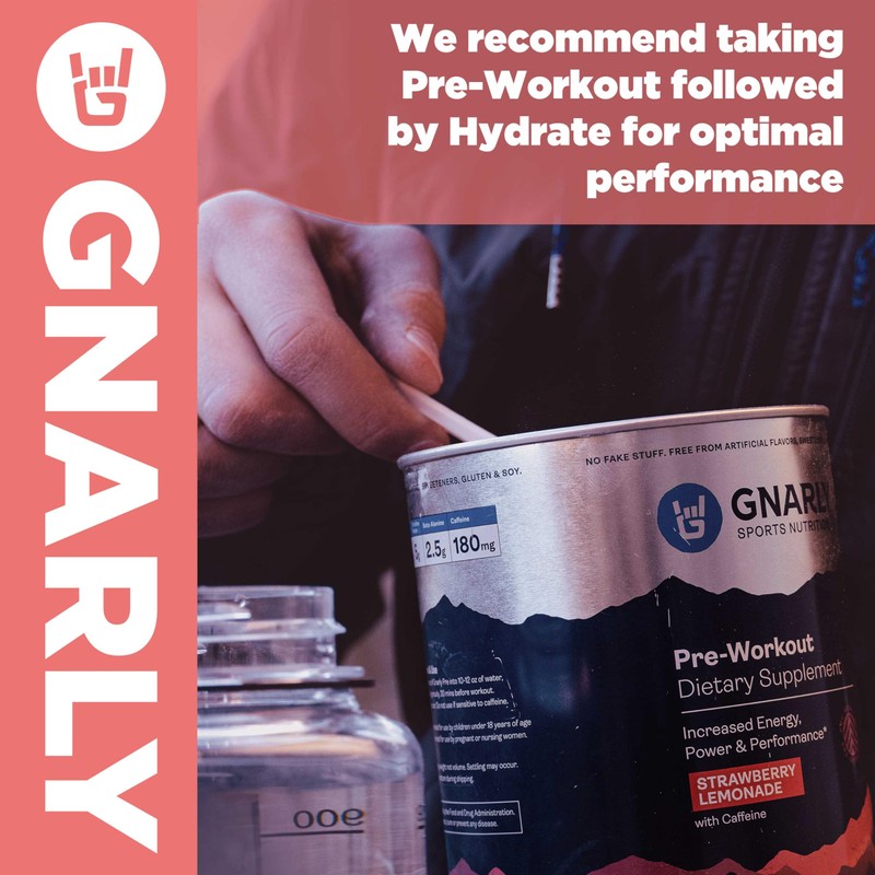 Gnarly Nutrition Hydrate Electrolyte Powder – Ruby Red Grapefruit Exercise