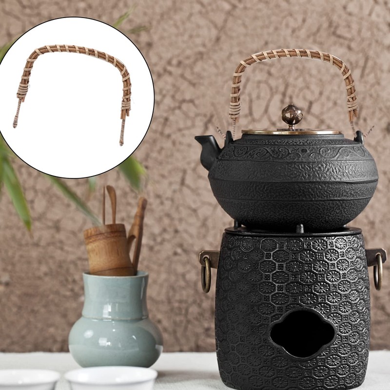Honbay 6PCS Rattan Metal Teapot Handle Replacement Bendable U-Shape Handle
