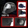 Anodized Aluminum Welding Hood Fasteners for Pipeliner Helmet, USA Flag