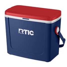 RTIC 16 Qt Road Trip Cooler, Hard Insulated Portable with Strap and Handle for Outdoor, Beach, Picnic, Camping, Sports, Travel, Patriot