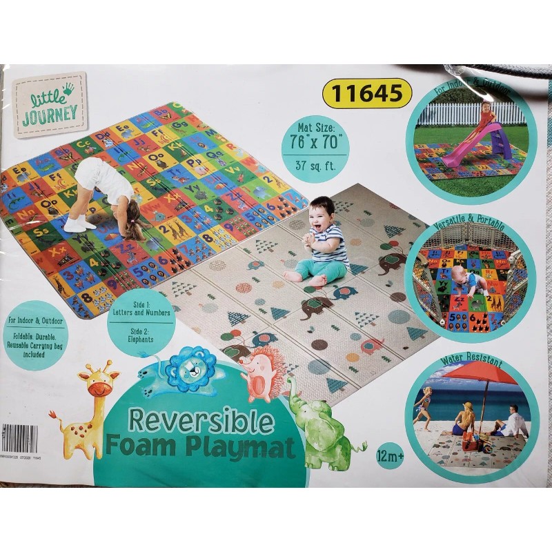 Little JOURNEY Reversible Foam Playmat (76 × 70) LETTERS &