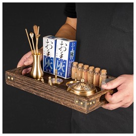 Chinese Incense Burner Kit, Powder Incense Burner,Incense Mold Tool Kit Pure Copper, Home Fragrance Accessory with Incense Mold Tools, Brass Incense Burner for Yoga Meditation
