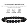 Chakra Natural Lava Stone Healing Diffuser Bracelet (Black)