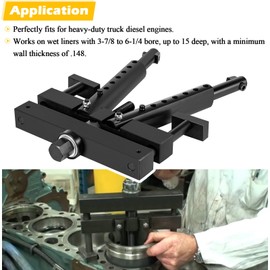 Bonbo Universal Cylinder Liner Puller Assembly Heavy Duty for Mack Cummins Caterpillar CAT on Wet Liners 3-7/8" to 6-1/4" bore Replace PT-6400-C, 3376015, M50010-B