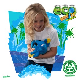 EcoBuddiez - Blue Tang from Deluxebase. Medium 13 inch Soft Plush Toy Made from Recycled Plastic Bottles. Eco-Friendly Cuddly Gift for Kids and Cute Animal Soft Toy for Toddlers.