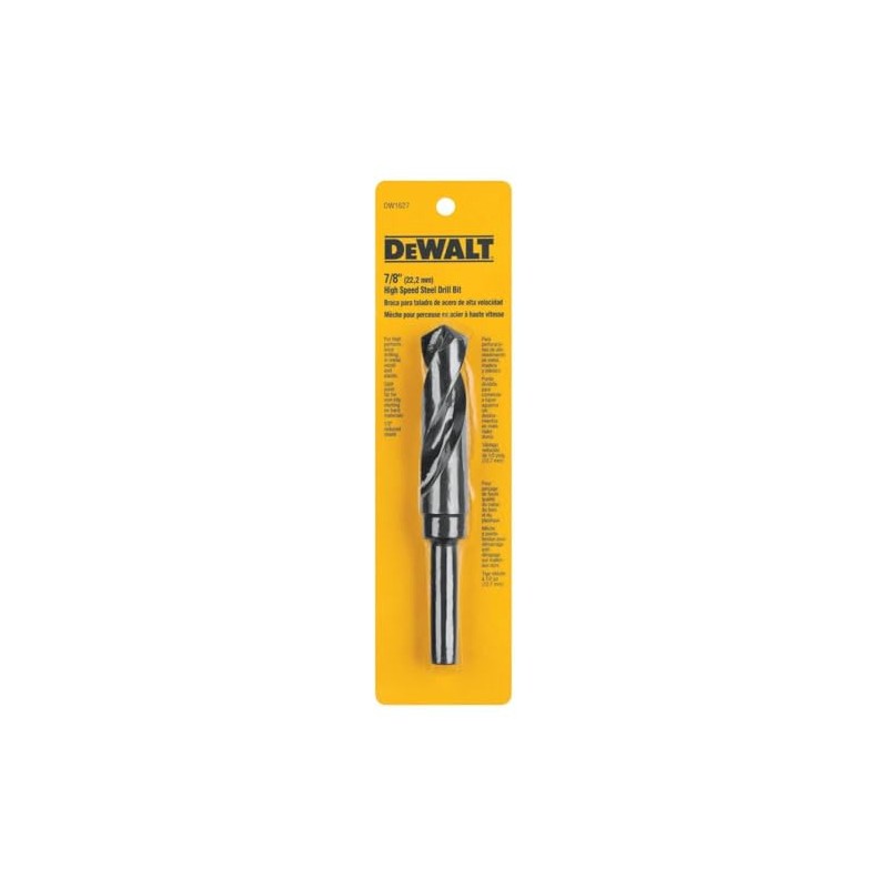 DEWALT Drill Bit, Black Oxide, Reduced Shank, 7/8-Inch to 1/2-Inch