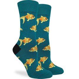 Good Luck Sock Women's Goldfish Socks, Adult, Shoe Size 5-9
