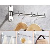 Votmores Foldable Wall Mounted Clothes Hanger Racks, Clothes Drying Rack