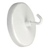 Magnetic Hooks White Lacquered/24 kg Diameter 63 mm Magnetic Hook