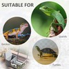 PawHut Wooden Tortoise House Indoor Turtle Habitat Enclosure Outdoor Reptile