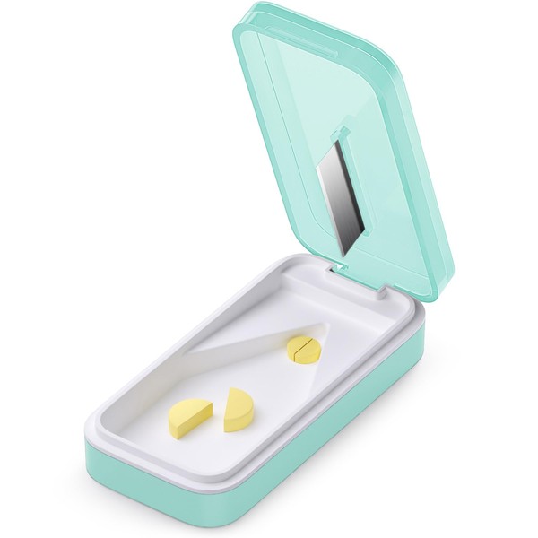 BUG HULL Pill Cutter with Removable Silicone Pad, Pill Splitter