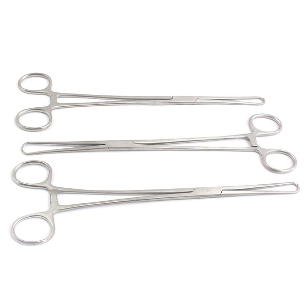 PRECISE CANADA: Set of 3 Assorted Pozzi Tenaculum Forceps 10"