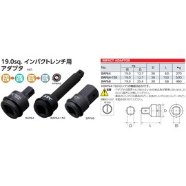 [KTC] 19.0 SQ. Impact Wrench for Adapter [Model: bap64]