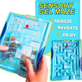 GGUFAY Pack of 2 Labyrinth Game Sensory Toy, Gel Filled Anti-Stress Autism Toy, ADHD Toy, for S-tress, Anxiety Relieve Children, Adults with Autism, Soothing for Stress, Anxiety