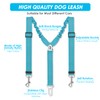 SlowTon Dog Seat Belt, Double Dog Seatbelt Adjustable Vehicle Safety