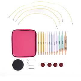 Crochet Hooks, 13 Pairs Ergonomic Crochet Hooks with Case, Coloured Design, DIY Craft Accessories, for Women, Crocheters