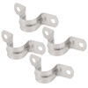 100pcs 25mm U Shaped Saddle Clamp Air Tube Conduit Clips