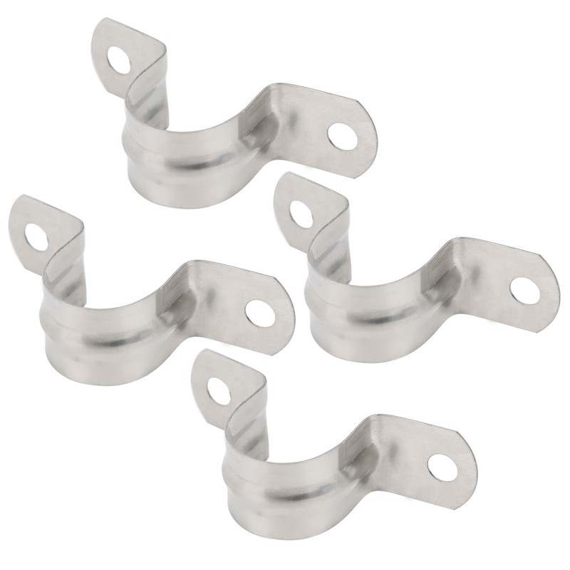 100pcs 25mm U Shaped Saddle Clamp Air Tube Conduit Clips