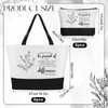 IANFEPH 12 Pcs Canvas Tote Bags for Women Mom Thank