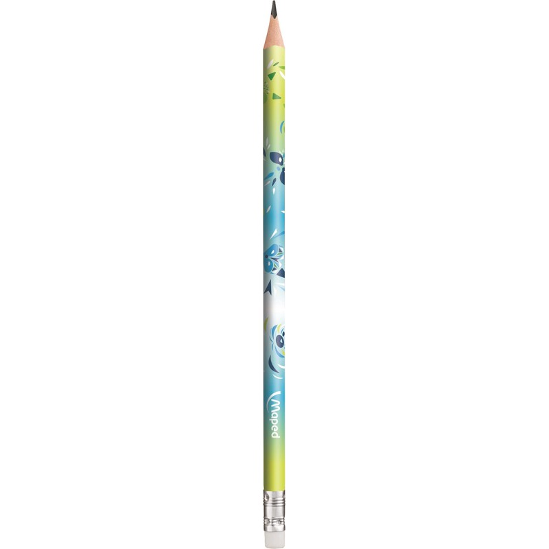 Maped - 1 Graphite Mini Cute Eraser Pencil - Ergonomic