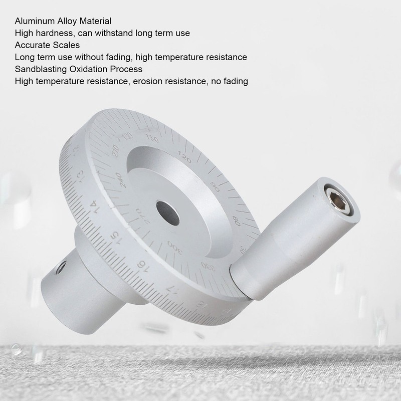 Lathe Handwheel 8mm Inner Diameter High Accuracy Aluminum Alloy Replacement