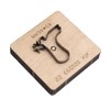 Leather Punching Die Shoe Shaped Alloy Steel Blade Birch Base