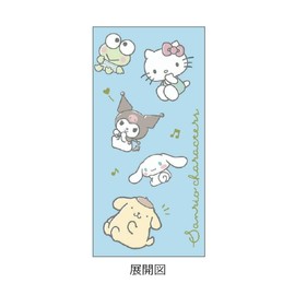 Kamio Japan Sanrio Characters Jetstream 3 Color Ballpoint Pen 0.5mm Flyer 046817 SANRIO Kitty Kuromi Cinnamo Pudding Keloppi