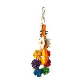 JoJoMonsta Parakeet Toys,Paradise Series Magic Ukulele Handmade Bird Toy Parrot Toy Set