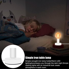 GBKDQQ Pack of 2 Table Lamp Lamp Holder E27 with Cable, Lamp Holder with Switch, Night Light Bedside Lamp E27 Socket for Bedroom, Living Room