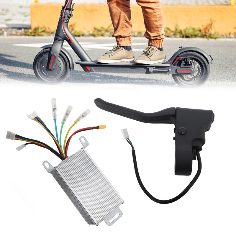 36V 350W Electric Scooter Controller Dashboard Panel Brake Lever Kit