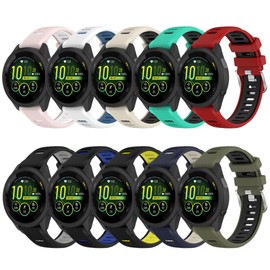 Band for Garmin Forerunner 265, 22mm Quick Release Silicone Replacement Band for Garmin Forerunner 255/ Venu 3/ Venu 2/ Vivoactive 4 (No Tracker)