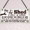 RED OCEAN Garden Shed Garage Man Cave Sign Hanging Wall