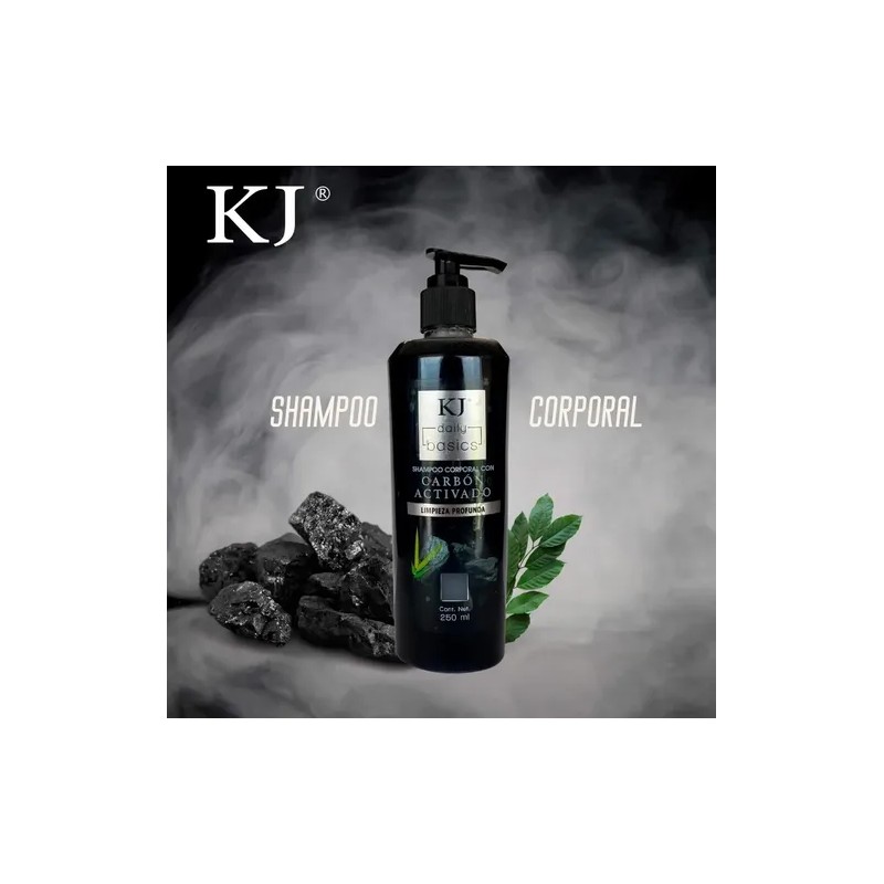 Jabón Facial Shampoo Corporal Con Carbón Activado Kj 250ml