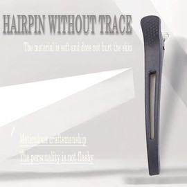 ZEVONDA 6pcs Professional Hair Clips - Non Slip No-Trace Duck Billed Hair Clips for Styling and Sectioning Salon and Home Hair Cutting Clips for Hairdresser