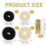 Hair Donut, Bun Cushion, Large and Small, with 50 U-Shaped