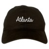 Atlanta ATL Script Chest Dad Hat Black