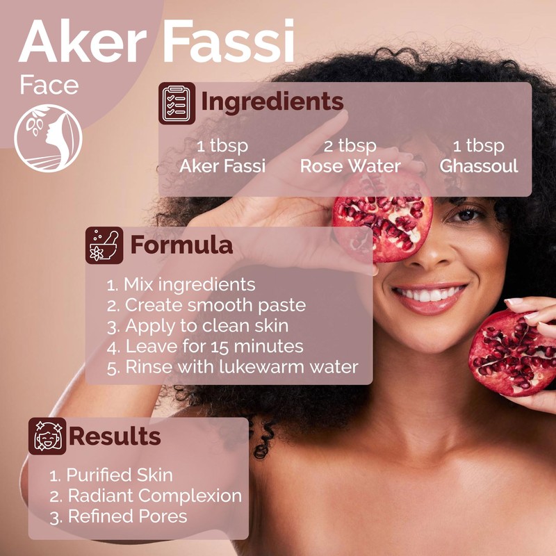Fatima's Garden Natural Aker Fassi Powder with Pomegranate Bark -