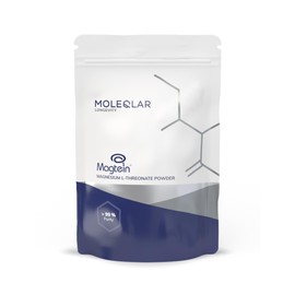 MoleQlar Magnesium L-Threonate Powder 120 g - Magtein Brand Raw Material - Approved by EFSA - 2000 mg per Serving - Storage Pack for 60 Days
