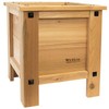 Panacea 81715 Mission Square Cedar Planter, Tan, 18" L