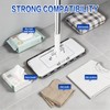 SOPAMI 2-in-1 Snap Grip Mini Mop Use Any Cloth,Cloth Changing,