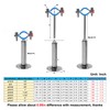 Kodilin 4PCS Upgraded Wall Mount Ceiling Mount Pipe Supports, 304