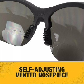 DeWalt BIFOCAL +1.5 Readers SMOKE GRAY Sunglasses Safety Glasses UV ANSI Z87+
