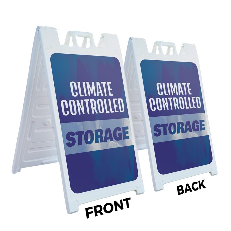Climate Controlled Storage 24" x 36" Double Sided A-Frame Sidewalk