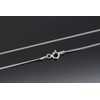Aka Gioielli® - 925 Sterling Silver Rhodium-Plated Curb Chain 1.3
