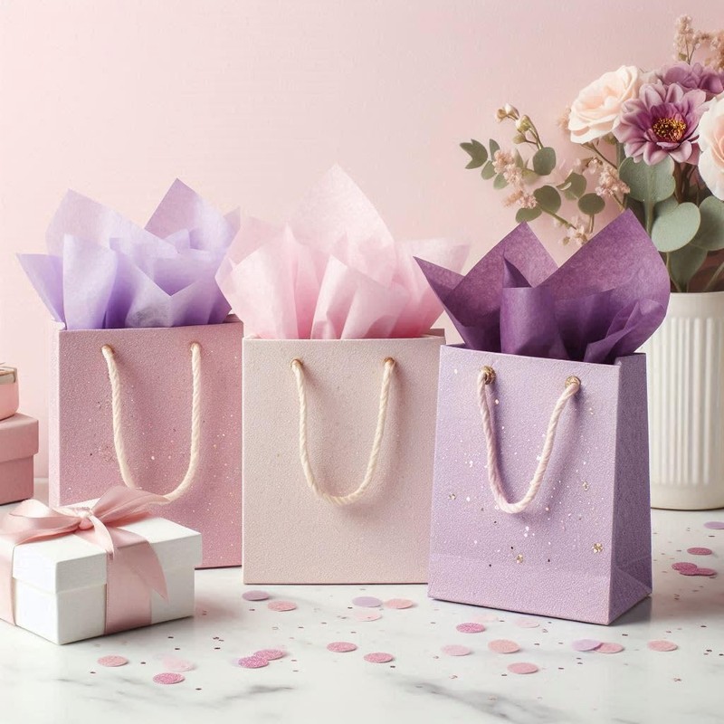 Carta velina per decoupage 28 fogli 50x70 cm Viola