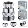 Faucet to Garden Hose Adapter,Brass 3/4-Inch Garden Hose Adapter with